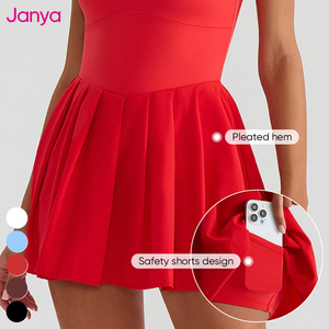 Janya Robe d'entraînement plissée respirante 2 en 1 pour femme Fitness Golf & Tennis Pickleball Wear avec short de sécurité - Product Image 5