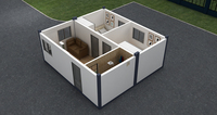 Nouveau design Structure à ossature en acier à montage rapide Maison habitable 20 pieds 40 pieds Maison préfabriquée en conteneur