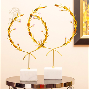 Za — ensemble de fleurs pour <span class=keywords><strong>décoration</strong></span> de maison, figurines de luxe, support en marbre, set pour fleurs - Product Image 6