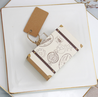 Boîte en papier de luxe pour pâtisserie, biscuits de noël, bonbons, emballage cadeau pour Cookies, 10 pièces