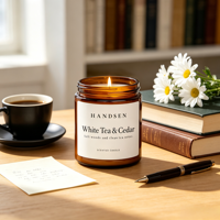 Conteneur en verre ambré pour bougies, étiquette blanche simple, récipient rond pour projets de fabrication de bougies, tables de mariage et paniers-cadeaux