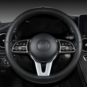 Funda para Volante de Cuero Sintético Universal de 37-39 cm, Negra, Antideslizante, para Uso Interior - Product Image 5