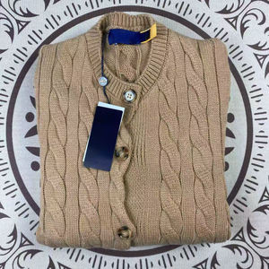 Cardigan Ample en Acrylique Tricoté pour Femme de Haute Qualité, Anti-Plis, à Col V et Manches Longues, Style Décontracté <span class=keywords><strong>Ralph</strong></span> <span class=keywords><strong>Lauren</strong></span> pour l'Hiver - Product Image 6