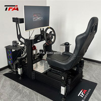 aluminium simulateur de cockpit de course siège voiture conduite simulateur de course jeu de cockpit simulateur de course