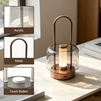 Lanterne LED portable en gros avec commande tactile, lampe de table décorative pour hôtel, restaurant, patio, jardin, éclairage domestique