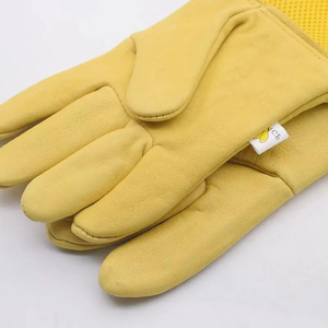 Gants de protection pour apiculteurs en peau de mouton, ventilés, avec poignets élastiques, manches longues de 47 cm, résistants aux perforations, respirants, anti-insectes - Product Image 6