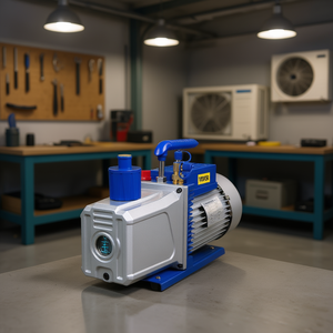 Bomba de Vacío de Paletas Rotativas para HVAC y AC Automático de 12CFM 1HP, Doble Etapa, 3 x 10^-1 Pa Definitivo, Modelo de Piezas de Intercambio de Calor para Refrigeración - Product Image 2