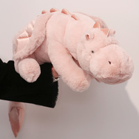 Peluche Dragon Volant Style Anime avec Tissu en Peluche et Rembourrage en Coton PP, Hauteur Réglable 51-150cm pour Câliner et Dormir