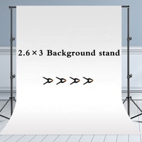 Support de fond de studio photo et vidéo pour diffusion en direct 2,6x3m