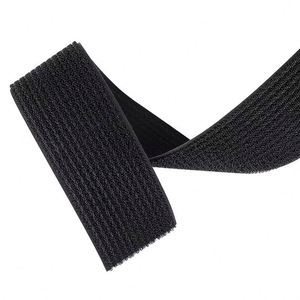 Bande auto-agrippante noire 100 % nylon, crochets et boucles sur un seul côté - Product Image 2