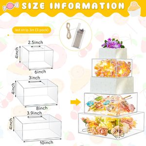 Nuevas tendencias, soporte de acrílico transparente para pasteles, decoración de cultivadores de pasteles para hornear, proveedor de herramientas en China, proveedor de repostería - Product Image 3