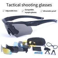 Lunettes de Protection Tactiques pour Sports de Plein Air, Tir Sportif, Équipement de Sniper, Ski, Randonnée, Moto et Choc
