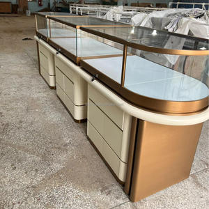 Vitrine de magasin de luxe, comptoir <span class=keywords><strong>d</strong></span>'<span class=keywords><strong>exposition</strong></span>, logo personnalisé, vitrine en métal et <span class=keywords><strong>verre</strong></span>, vitrine de bijouterie - Product Image 4