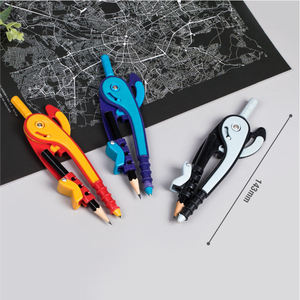 Boussole mathématique stationnaire de <span class=keywords><strong>dessin</strong></span> mesurable en plastique multifonctionnel de haute qualité <span class=keywords><strong>avec</strong></span> <span class=keywords><strong>crayon</strong></span> - Product Image 3