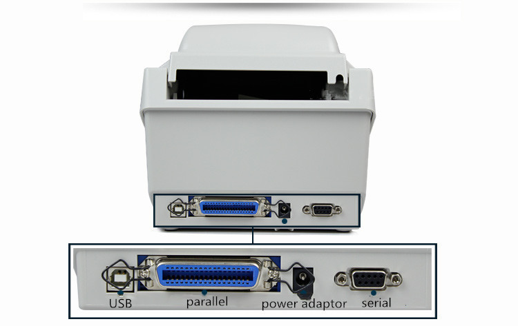 203 ppp usb serie paralelo interfaz múltiple múltiple etiqueta térmica código qr impresora de etiquetas