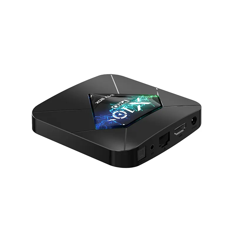 Conjunto de multimídia para tv x10 pro, caixa de android 8.1 para filmes wifi 4k android tv box