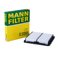 Orijinal orijinal MANN yağ filtresi OEM motor hava filtresi C 2201 Subaru FORESTER için (SH _), FORESTER (SJ), IMPREZA Estate (GG)