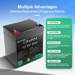 Baterai Lithium Off-grid 12.8V baterai penyimpanan energi 6Ah Lifepo4 paket untuk panel surya rumah - Product Image 6