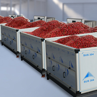 Fabricant industriel en acier inoxydable 1 tonne machine électrique à riz paddy maïs séchoir à grains