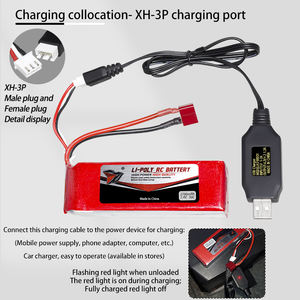 工場803496 <span class=keywords><strong>7.4V</strong></span> <span class=keywords><strong>2700mAh</strong></span>充電式リチウムポリマー電池 大型バスおもちゃ車 電動全RC飛行機用バッテリー リポ - Product Image 5