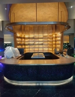 Panneau de béton translucide mur fond cloison panneau décoratif fabricant production personnalisée panneau de ciment lumineux