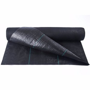 Agriculture Plastic Net <b>Garden</b> Weed Barrier Fabric Black Weedmat Roll Control Black square Ground Cover - Product Image 6