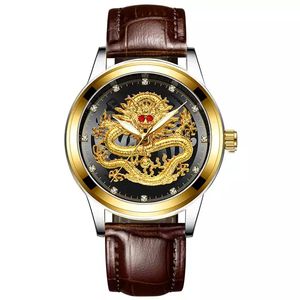 Gold Dragon – montre à Quartz de haute qualité pour hommes, montres décontractées en acier inoxydable, Top marque de luxe, Business, mode - Product Image 4