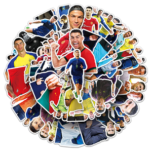 50 Pezzi Adesivi Personalizzati a Tema Sportivo con Cristiano Ronaldo (B), Decalcomanie Decorative per Calcio - Product Image 6
