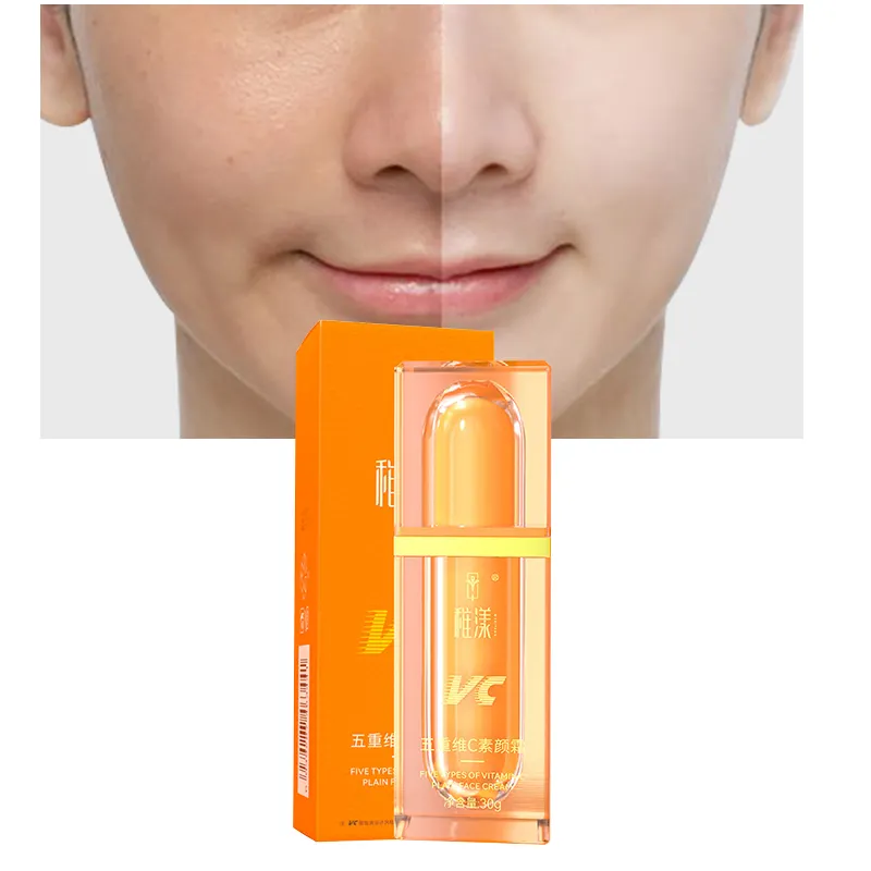 Fünf Vitamin C Tone-Up-Creme 30 g VC Aufhellendes Aufhellendes Concealer natürliche feuchtigkeitsspendende Faible Make-Up-Creme Hautpflege Kosmetik