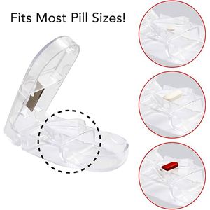 Mini Cortador de Pastillas Compacto para Viaje, Estuche Divisor de Medicamentos con Protección, Caja para Pastillas, Precio al por Mayor, Tamaño de Bolsillo, Divisor de Tabletas - Product Image 3