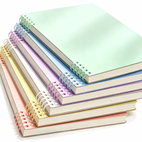 Cuaderno Espiral con Cubierta Sólida Minimalista Tipo Macaron con Logotipo Personalizado, Papel Interior Grueso Sin Madera, Diario para Estudiantes y Oficina