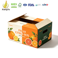 Kartonnen verpakking voor citrusvruchten (sinaasappel, citroen), geschikt voor export en transport van verse fruit, landbouwverpakkingen