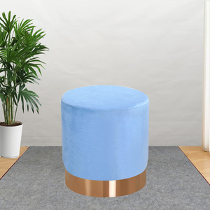 <span class=keywords><strong>Pouf</strong></span> rond en tissu pour salon et chambre à coucher, <span class=keywords><strong>mini</strong></span> tabouret de repos portable pour la maison - Product Image 6