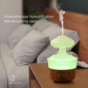 Difusor de Aceites Esenciales con Aroma a Nube de <span class=keywords><strong>Lluvia</strong></span>, Micro Humidificador con Sonido de Gotas de Agua, 1 Año de Garantía, <span class=keywords><strong>para</strong></span> Hogar, Escritorio, Mesita de Noche, Relajación <span class=keywords><strong>para</strong></span> <span class=keywords><strong>Dormir</strong></span> - Product Image 4