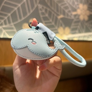Animal Car Keyring Souvenir Promotion Gifts High Quality Handbag Decoration Soft PU <b>Leather</b> Cute Shark Cartoon Whale <b>Keychain</b> - Product Image 3