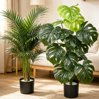 Palmier artificiel, Monstera artificiel, Bananier artificiel sans pot pour les événements de mariage, la décoration de la maison et des hôtels