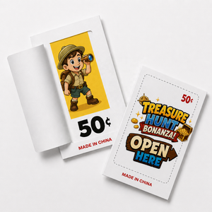 Free Design Treasure Hunt Pull Tab Seal Cards Custom Break Open Tickets with Personalized Symbols Gameplay and Prizes for Events - Product Image 1