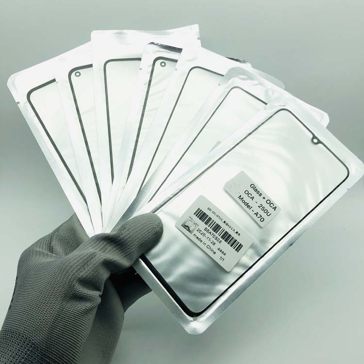 10 шт. 2 в 1 стекло + OCA переднее внешнее стекло с OCA для Samsung A20 A51 A71 A80 A20s Сменное стекло с трещинами для мобильного телефона