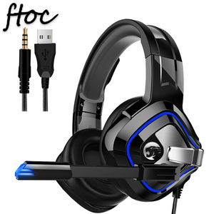 Mới Nhất FTOC-66 Max <span class=keywords><strong>Headphone</strong></span> Tiếng Ồn Hủy Bỏ Gaming VR Gamer Tai Nghe Với LED <span class=keywords><strong>Mic</strong></span> - Product Image 2