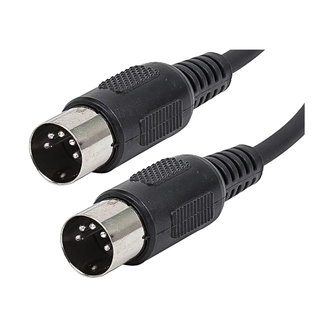 MIDI DIN 5pin Male to Male Extension Cable 1m for Camera DVD Player Monitor & Speaker-Stock