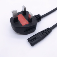 Câble d'alimentation CA personnalisable à bas prix et de haute qualité, connecteur C7, pour sèche-cheveux, conducteur 100 % cuivre, PVC/RUBBY, pour appareils électroménagers