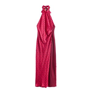 TAOP&ZA 2026 Nuovo Arrivo Estivo Abito Midi da Donna Elegante e alla <span class=keywords><strong>Moda</strong></span> con Scollo all'Americana e Schiena Scoperta Vestibilità Slim 2628268 - Product Image 1