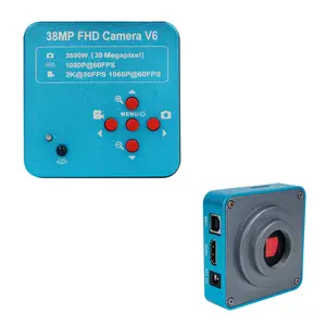 Alta qualidade fácil operação 38mp auto foco ccd vídeo digital, 1080p estéreo microscópio câmera de celular reparação eletrônica