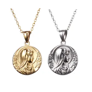 संन्यासी चमत्कारी कुंवारी अनुसूचित जनजाति क्रिस्टोफर मैरी कस्टम धातु सोने धार्मिक कैथोलिक पदक