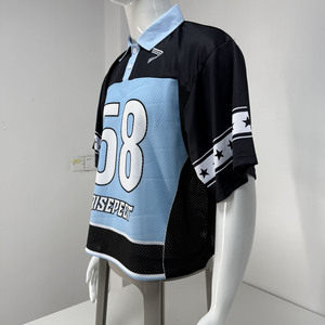 Maillots de football américain vintage personnalisés en maille respirante pour hommes, fabriqués par un professionnel - Product Image 3