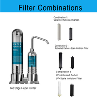 Système de filtration d'eau domestique avec logo personnalisé, réduit le plomb et le chlore, s'adapte aux robinets standard, filtre purificateur d'eau