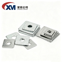 Factory Direct Customizable Carbon Steel Q235 Square Bearing Plate Zinc Plated Hot Dip Galvanized Washer Construction Anchor