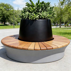 Macetero <span class=keywords><strong>de</strong></span> Hormigón GRC para Exteriores, Silla Creativa para Interiores, Taburete Decorativo Tectonite para Espacios Públicos al Aire Libre - Product Image 1