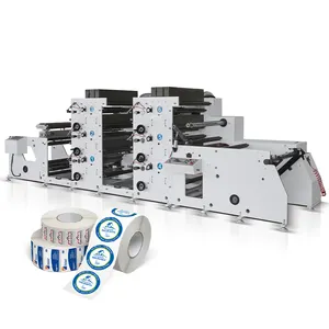 Automatic Flexo Press Paper plastic film multi-purpose Central Impress label flexographic printer printing machine