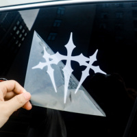 Autocollants personnalisés en vinyle pour pare-brise, résistants aux UV et à l'eau, lettres en PVC, pour pare-chocs et vitres de voiture